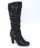 Garage Shoes - Brooklyn - Women's Calf Length Boot - Black Size 7 UK