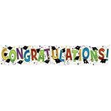 4.5ft Congratulations Graduation Jointed Banner
