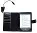 NAVITECH - Housse � rabat en cuir bycast noir & Liseuse/ lampe de lecture avec clip de fixation pour le nouveau Kindle, plus l�ger et petit, Wi-Fi, 6 pouces E Ink Amazon 4G Version E-reader tablette (lancement Octobre 2011)