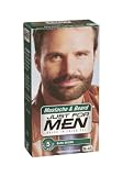 Just for Men Brush-In Color Gel for Mustache & Beard, Dark Brown M-45, 1 kit, (Pack of 3)