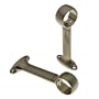 Levolor A58721.743 Universal Bracket for Ceiling, Wall or End Mounting, Burnished Brass, Pair of 2