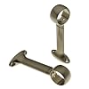 Levolor A58721.743 Universal Bracket for Ceiling, Wall or End Mounting, Burnished Brass, Pair of 2