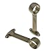 Levolor A58721.743 Universal Bracket for Ceiling, Wall or End Mounting, Burnished Brass, Pair of 2