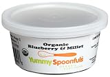 Yummy Spoonfuls Mushy Yummy Organic Blueberry & Millet Cereal, 4-Ounce Tubs (Pack of 12)