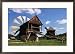 Windmill from Constanta County at Museum of Folk Civilisation in Astra, Sibiu, Romania, Framed Art Poster Print by Diana Mayfield, 29x21