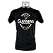 Guinness T-Shirt with Brewed in Dublin Bottle Label, Black colour
