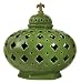 NEW LOW MOROCCAN GINGER JAR CERAMIC AND IRON L FINIAL ON LID GREE HIGH QUALITY MODERN DESIGN POPULAR