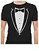 TeeStars - Printed Tuxedo With Bowtie Suit Funny T-Shirt