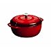 Lodge Color EC6D43 Enameled Cast Iron Dutch Oven, Island Spice Red, 6-Quart