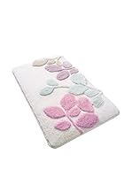 Pandora Set Alfombra de Baño 3 Uds. Babilon Blanco/Rosa Bebé 60 x 100 cm + 50 x 60 cm + 47 x 50 cm