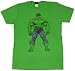 Search : MARVEL THE INCREDIBLE HULK "STEP UP" 2-Sided Fine Woven Fitted Shamrock Licensed Tee