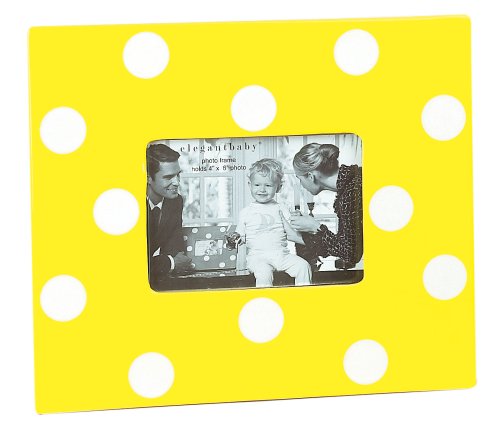 Elegant Baby Dot Ceramic Frame  Yellow