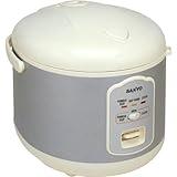 New Sanyo 500 Watt 1 Touch Controlled Rice Cooker Steamer Built-In Spatula  ....