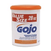 Gojo 0978-06 Orange Pumice Hand Cleaner, 28 oz Plastic Canister (Case of 6)