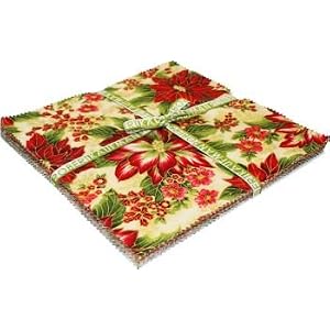 Robert-Kaufman-HOLIDAY-FLOURISH-TRADITIONAL-10-Layer-Cake-Quilting-Fabric-Squares