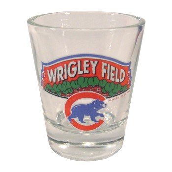 Chicago Cubs / Wrigley Field 'Alternate Logo' 2 oz. Shot Glass by Hunter