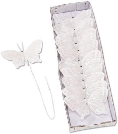 2 3/4" Butterfly Butterflies with Iris 12 pieces Great for Wedding Cake