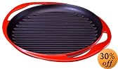 Le Creuset グリル・ロンド 25cm チェリーレッド 20125-00-06
