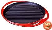 Le Creuset グリル・ロンド 25cm チェリーレッド 20125-00-06