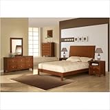 DG Casa 4460-X4SET-WAL Palomino Four Piece Bedroom Set in Walnut
