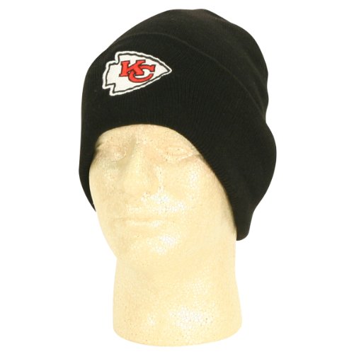 Kansas City Chiefs Cuffed Winter Knit Hat - Black
