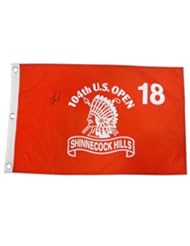 Padraig Harrington Autographed 2004 U.S. Open (Shinnecock Red) Golf Pin Flag