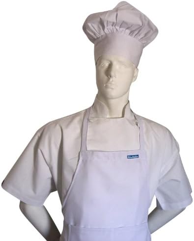 CHEFSKIN BIG &amp; TALL CHEF HAT WHITE EXTRA 2 INCHES WITH VELCRO ADJUSTABLE CLOSURE COOL FRESH HAT