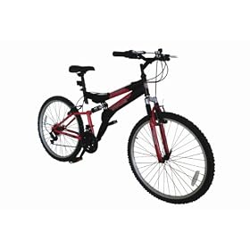 Gents 26" Black ATB Dual Suspension 15 Speed Twist Grip Gears - Ages 12 and Upwards With 12 Months Manufacturers Warranty