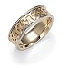 Jewelry : 14k Two-Tone 7mm  Celtic Engraved Band