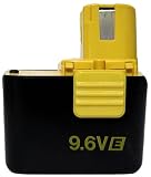 Panasonic EY9182B Ironman 9.6-Volt 1.7 Amp Hour NiCad Short Stem Pod Style Battery