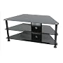 Glass Stand For LCD & Plasma TV up to 42" - Black