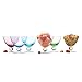 Set of 6 Multicolor Dessert Bowls