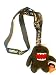 BROWN DOMO KUN DESIGN KEY CHAIN LANYARD CELL PHONE STRAP WITH DOMOKUN KEYCHAIN PLUSH CHARM