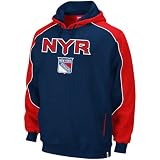 New York Rangers Reebok Youth Arena Hooded Sweatshirt (Yth M)