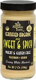 Mild Sweet & Spicy Organic Creamy White Mustard - 100% Honey - No Sugar - (7 Oz Jar)