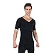 H:oter Mens Nylon Compression V-Neck T-shirt
