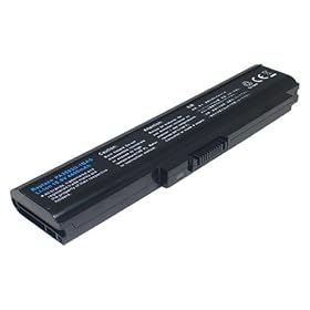 6 Cell, 4400mAh, 10.8v, Li-ion, Replacement Laptop Battery for TOSHIBA Dynabook CX, Dynabook SS Series, Equium A100, U300 Series, Portege M600 Series, Tecra M8 Series, TOSHIBA Satellite Pro U300, Satellite U300, Satellite U305 Series, (fits selected models only),Compatible Part Numbers: PA3593U-1BAS, PA3594U-1BRS, PABAS111