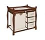 Badger Basket Company Sleigh Style Changing Table with Hamper/3 Baskets in Cherry