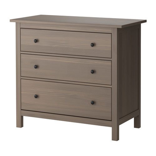 Ikea Hemnes Dresser Chest with 3 Drawers Solid Pine 