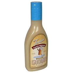 Torani Syrup Sugar-Free Mocha Sauce, White Chocolate, 12-Ounce Bottles (Pack of 6)
