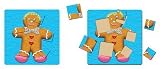 American Educational Puzzles 8-BIP-004 Gingerbread Man - 5 Pieces
