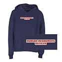 Sweatshirt Woman Navy Blue " Word Human Resources Officer " Occupations