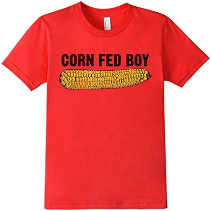 Kids Corn Fed Boy T-Shirt for Nebraska Fans! 4 Red