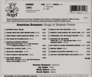 American Dreamer: Songs of Stephen Foster; Thomas Hampson; Jay Unger; Molly Mason under The Classical Store