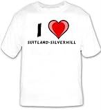 I Love Suitland-silverhill T-shirt Large White