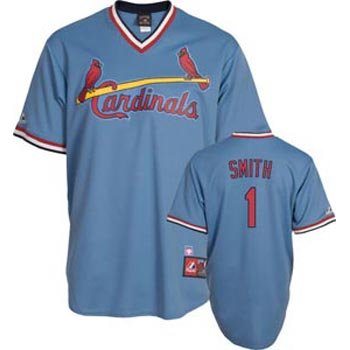 Ozzie Smith Cardinals Blue Cooperstown Replica Jersey - XXL