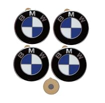 BMW Genuine Wheel Center Cap Emblems Decals Stickers 58mm
