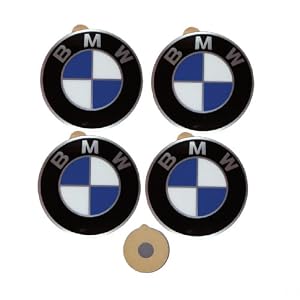 BMW Genuine Wheel Center Cap Emblems Decals Stickers 45mm