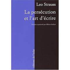 La pers�cution et l'art d'�crire