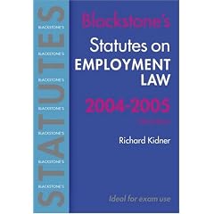 Statutes on Employment Law (Blackstone's Statute Book)